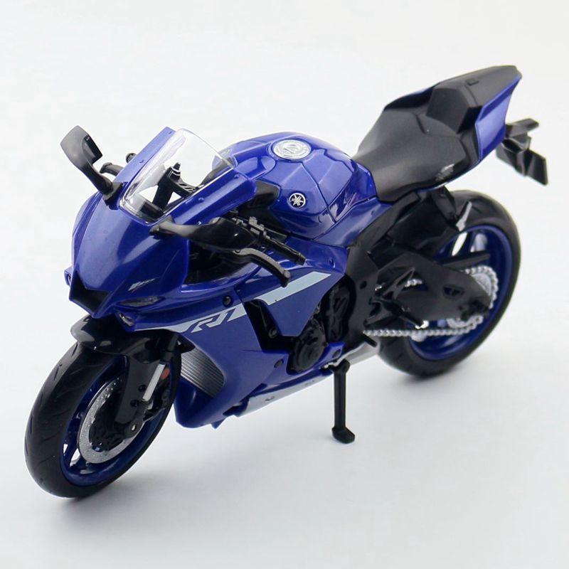 Масштаб 1/12 Yamaha YZF-R1M Модель мотоцикла Игрушка Литые модели для моделирования Мотоцикл Коллекция Украшения Игрушки для мальчиков Подарки