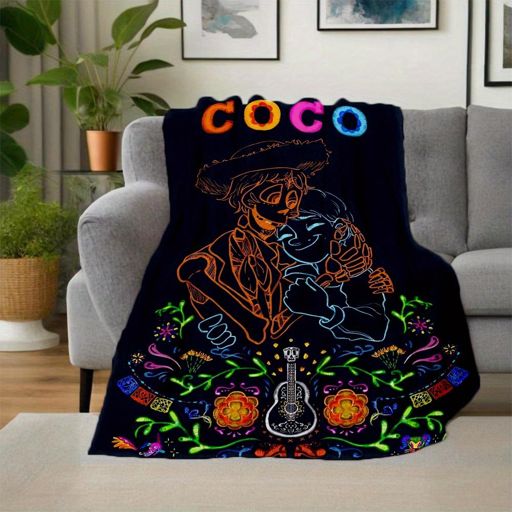 1pc, Coco Musicians Héctor and Miguel Blanket Outdoor Gift for Friend, Soft Throw Blanket for Couch Bed Sofa