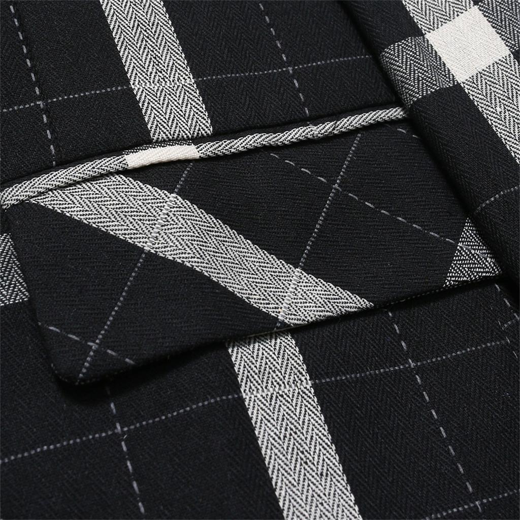 Men's Spring Casual Stand Collar Long Sleeve Single Breasted Suit