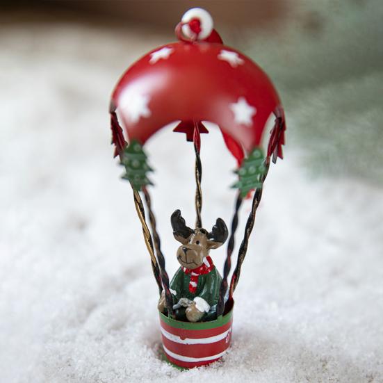 Подвеска на елку со шнурком, легко установить, расписанная вручную фигурка