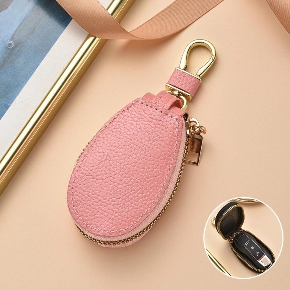 Zipper Closure Car Key Bag Luxury Mini Storage Bag Portable Keychain Holder Daily Use