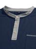 Mens Stand Collar Button Short Sleeve Business Casual Solid Polo Shirt