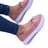Autumn Shoes for Women Plus Size 35-43 Lace Up Loafers Fashion Solid Color Platform Shoes Sneakers Non-slip Wedges Shoes