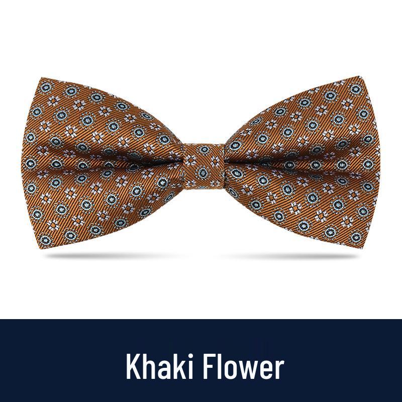Men's Burgundy & Black Bow Tie for Weddings - British Korean Style
