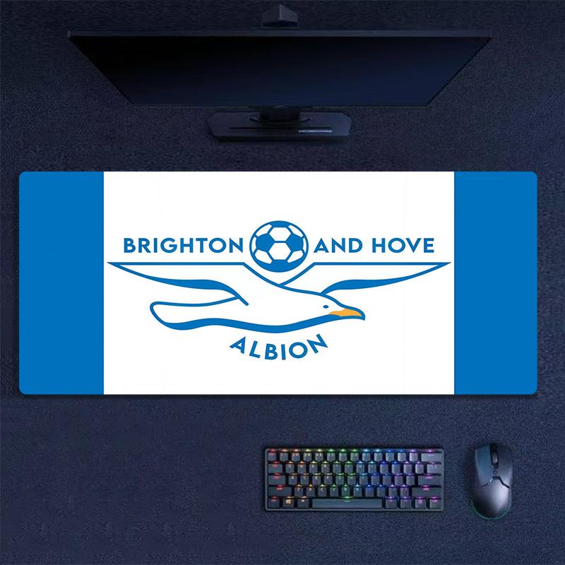 Подушка с принтом Brighton & Hove Albion Нескользящий Коврик для ноутбука, планшета, большой коврик для мыши XXL Игровой коврик для мини-ПК С заблокированным краем