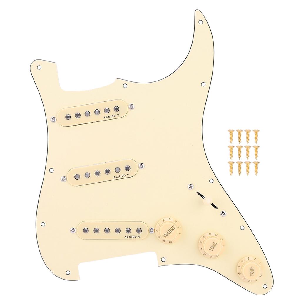 1 комплект предварительно подключенных звукоснимателей SSS Pickguard ALNICO V Magnet для электрогитары