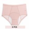 Flarixa 3 шт., L-5XL, 3-слойные трусики для месячных, женское нижнее белье, женские трусики, женское белье больших размеров, женские физиологические трусы