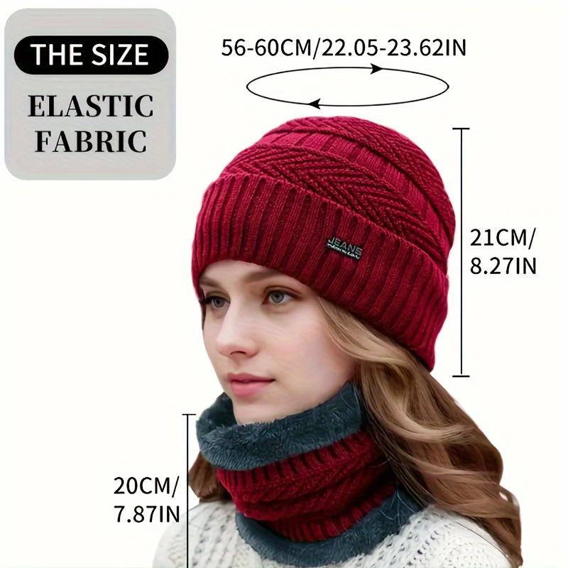 Женская зимняя шапка-бини, шарф, теплая вязаная шапка, мягкая теплая балаклава, грелка для шеи, шарфы, шапки, зимняя лыжная маска-шапка