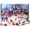 2025 Christmas Gnome Holidays Advent Calendar with Gnome Plush Toys 24 Days Xmas Countdown Calendar for Kids
