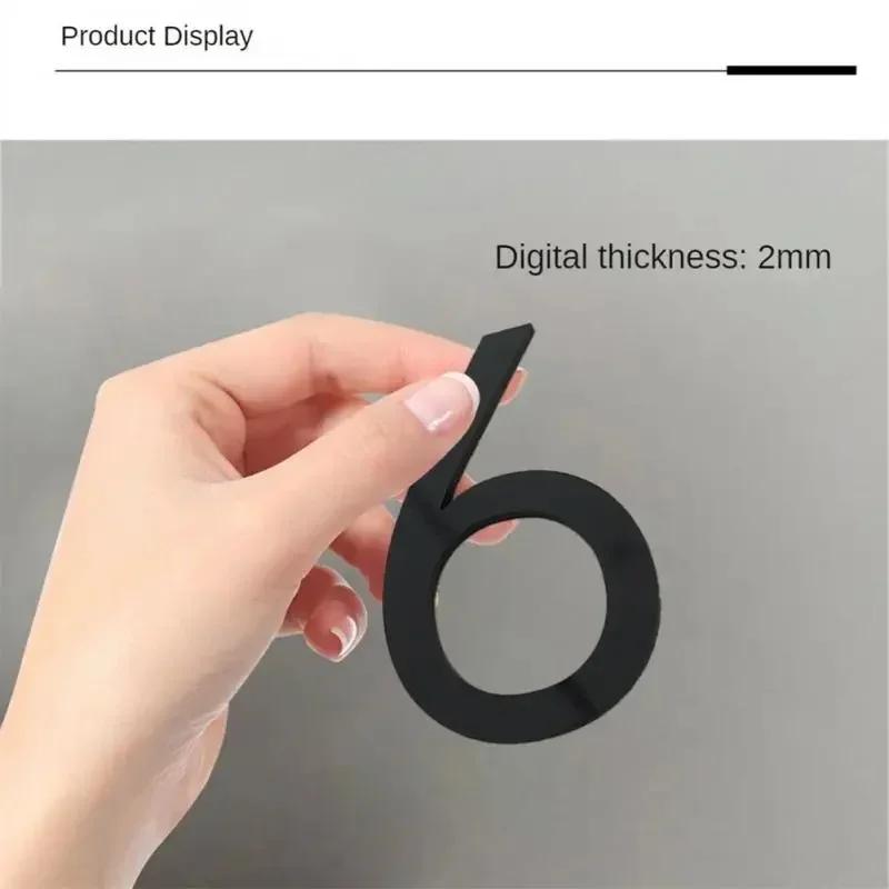 ZEXEF 3D Большие цифры 0-9 Самоклеящиеся наклейки Белое золото Дверь Окно многоквартирного дома Адрес Почтовый ящик Знак Украшения Таблички