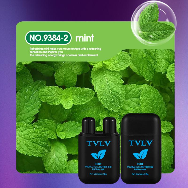Мята/Лимон/Манго/Арбуз Энергетический стик Двойное отверстие Бодрящий энергетический батончик Ароматерапевтический назальный ингалятор Энергетический стик для ингаляций