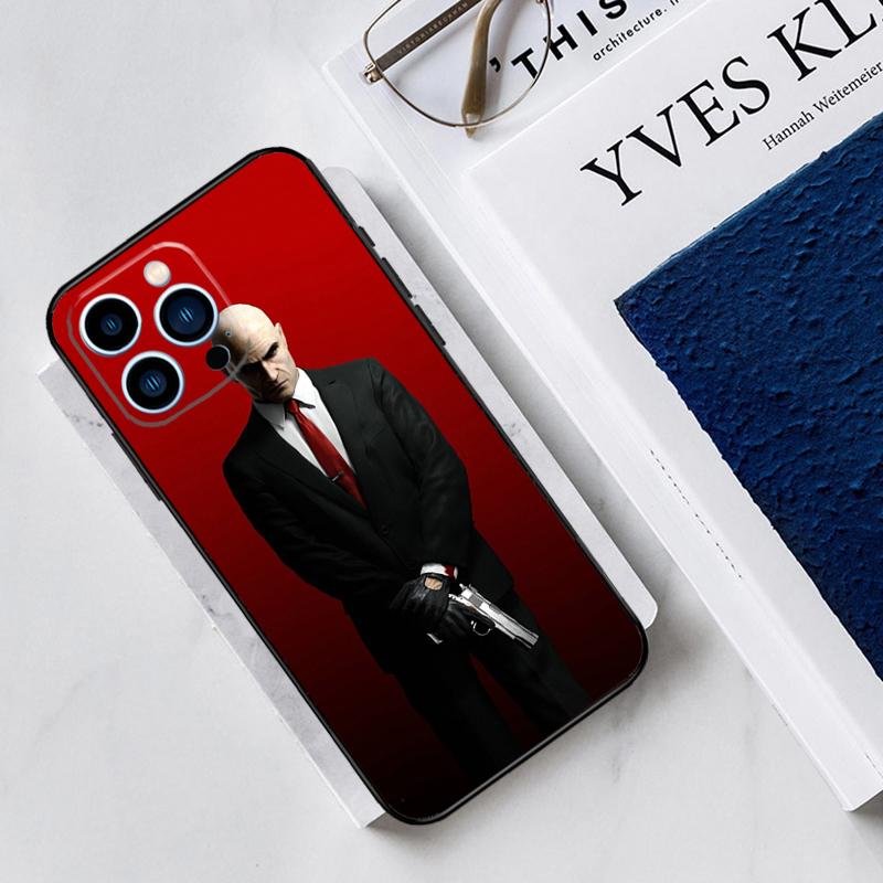 Man Hitman Agent Case For iPhone 17 Air 15 14 11 16 Pro Max 13 12 Mini 15 16 Plus 16e Funda Silicone Cover