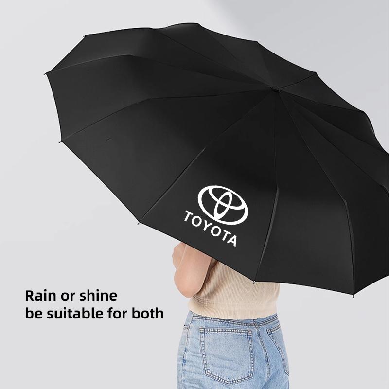 Keychain Keyring Car Interior Accessories Car Folding Umbrella Portable For Toyota Gazoo Racing Corolla Crown Yaris Chr Auris