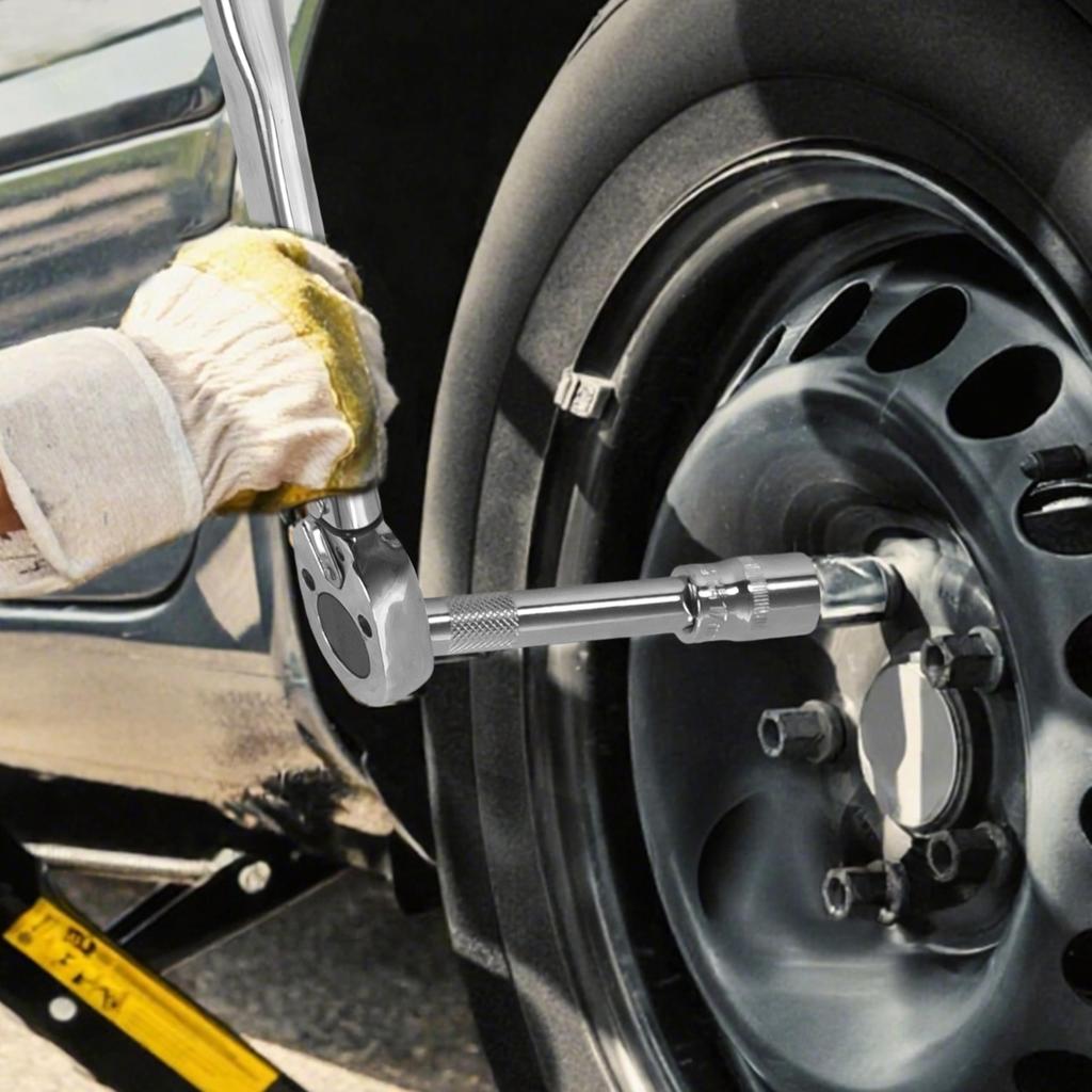 STEELMIGHT Torque for Car Tire Extension Bar Storage Case Included Wrench, 28-210N.m, Changes, 12.7mm (1/2") Drive, Ratchet, 17/19/21/22mm Sockets,