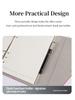 Personalized Refillable Ring Binder Journal A5 Leather Loose Leaf Planner Organizer Notebook with Smart Fingerprint Lock