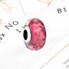 Новая серия тонких муранских стеклянных бусин-шармов Розовый Красный Черный Зеленый Белый Синий Подходит для оригинальных браслетов Аксессуары DIY Женские украшения Подарок
