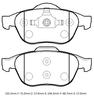 For Renault Megane 2 2003 2009 Front Brake Pad Wireless Disc 155,3X71X17 156,3X68,7X17 Fmk