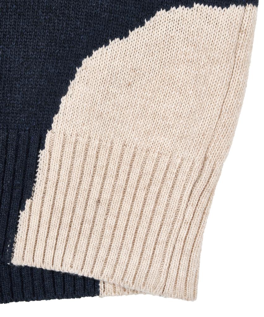 Bb' BENETTON Rhythmic Knit Pullover (Sky Blue)