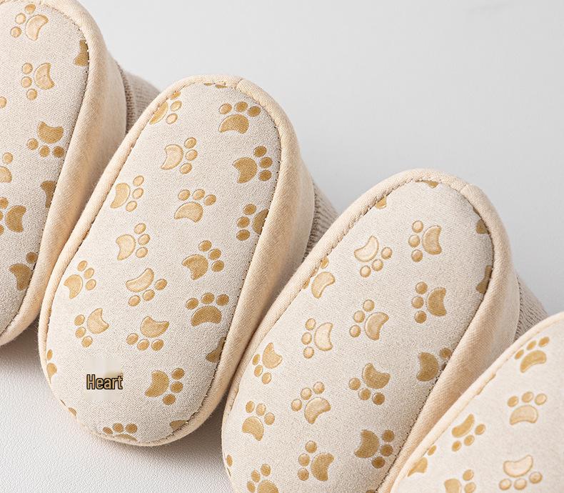 Первая обувь для новорожденного, пинетки, противоскользящие, теплые, для дома