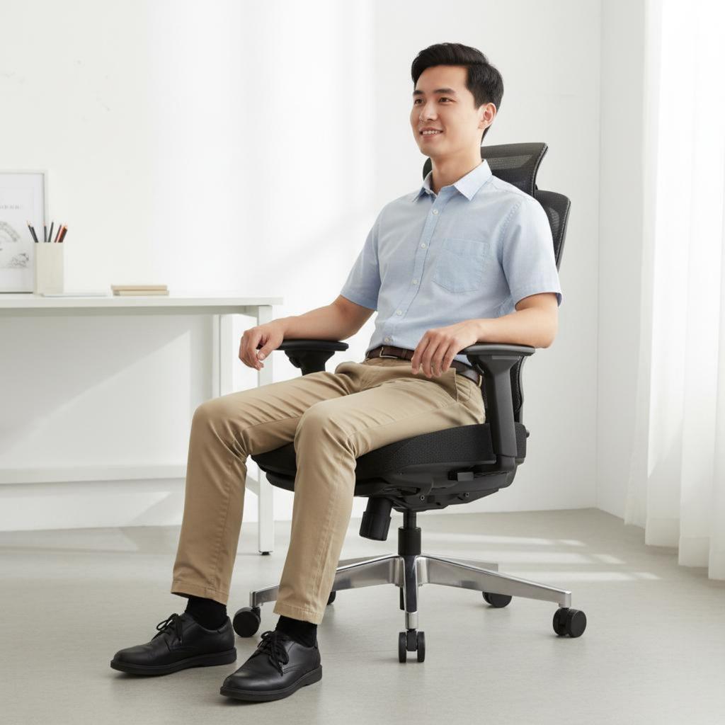 Ergonomic Office Chair Support High Rear Mesh Chair for Players, Study Room