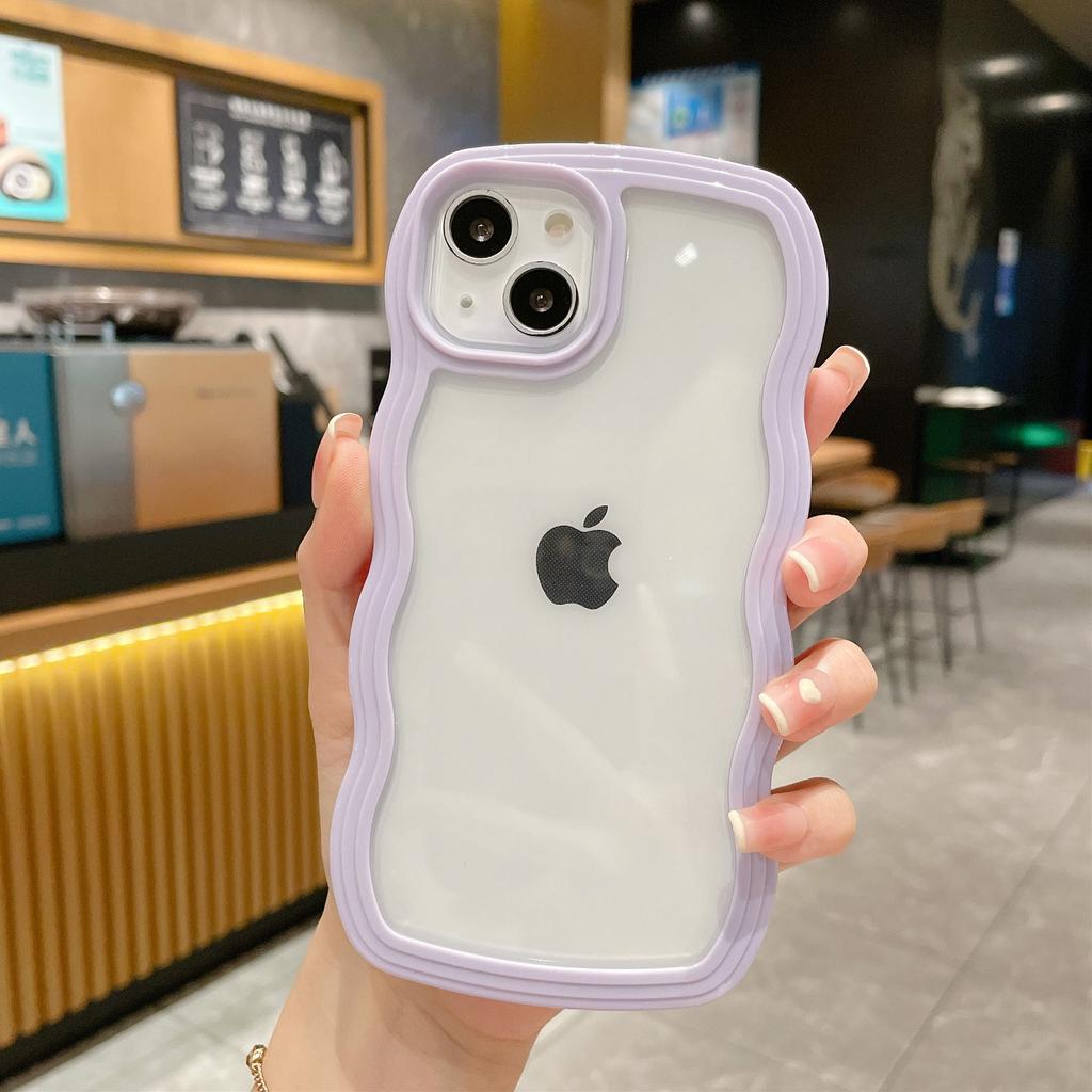Совместимо с iPhone 17 Pro Max Apple 16 Чехол для телефона Новый Радужный Цвет Рамка 15/13 Два в Одном Волна