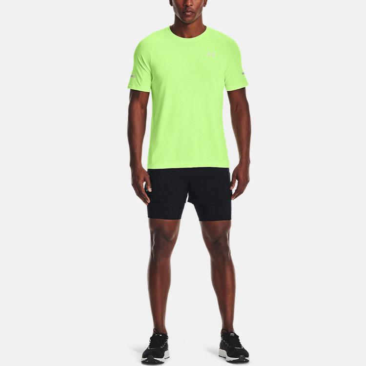 Under Armour Rush Series 2-In-1 Running Shorts Men Bottoms Black 1361577-001