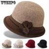 Однотонные мини пушистые шарики декор панамы холодостойкие ветрозащитные теплые плюшевые осенне-зимние повседневные универсальные шляпы
