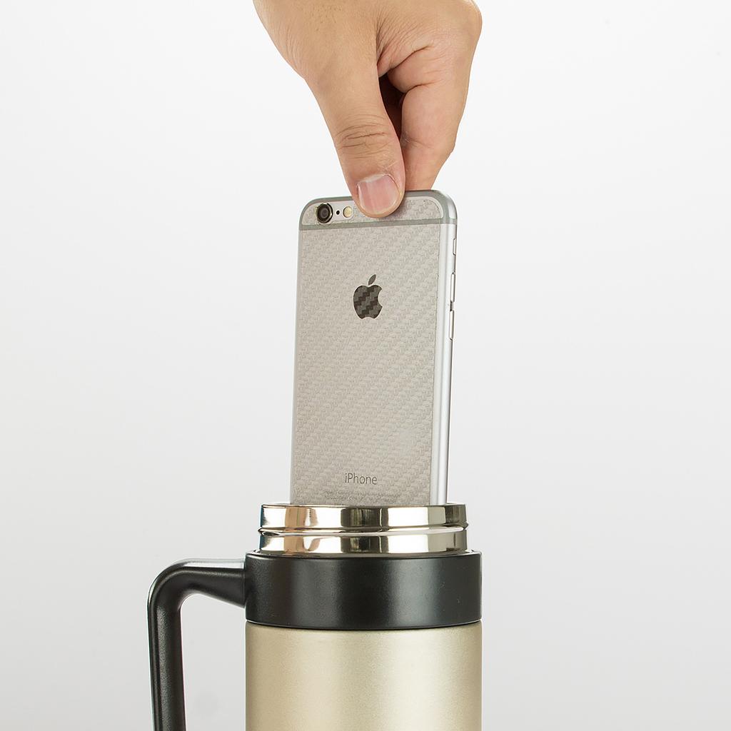 Stainless Steel Thermos Cup Gift Men's Business Office Cup with Handle Filter Tea Cup