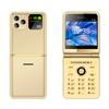 P20 складной мини мобильный телефон четыре SIM-карты 2,4-дюймовый HD-экран фонарик светодиодный Bluetooth быстрый набор супер тонкий модный сотовый телефон