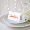 50Pcs White Blanks Place Cards DIY Craft Name Cards Pre-lined Wedding Table Seating Cards Guest Name Cards