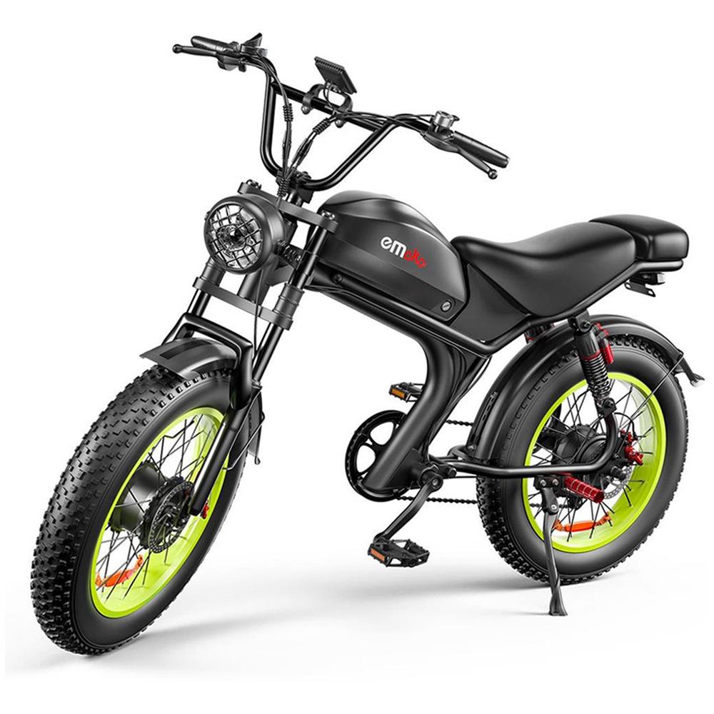 Электровелосипед Emoko C93-D с двойным приводом, 2000 Вт, 48 В 23 Ач, 20×4,0 широкие шины, Pedelec, гидравлические дисковые тормоза, E-Bike для ежедневных поездок и приключений на природе