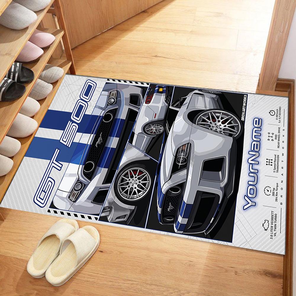 Peterbilt Heavy Trucks Customized Name Area Rug Perfect for Study room Foyer Dining Room Dormitory Anti-slip Rug Anime Office Decor Wedding Party Gift
