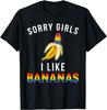 Sorry Girl I Love Banana Fun Lgbtq Gay Pride T-Shirts Unisex Short Sleeve Fashion Streetwear Tshirts