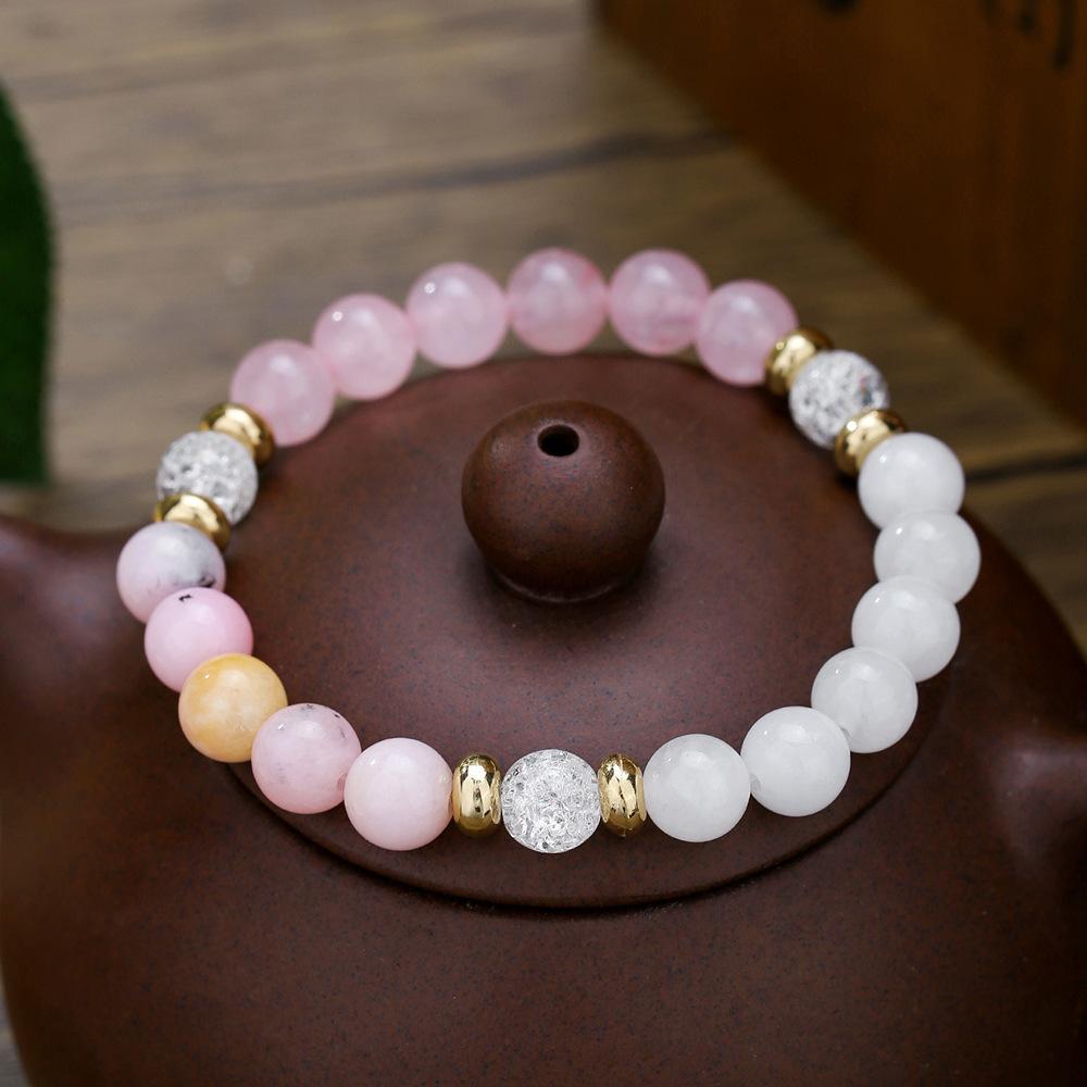 Кристаллический браслет тигровый глаз эластичный браслет из бисера оптовая продажа натуральный камень экспорт ювелирные изделия бисер браслет