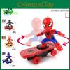 Герой Красный Электрический Человек-паук Скейтборд Игрушка для детей с красочными огнями и музыкой
