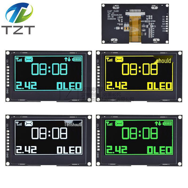 2,42-дюймовый OLED-дисплейный модуль, 128x64 пикселей, последовательный порт SPI