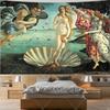 Рождение Венеры Настенный Гобелен Картина Сандро Боттичелли Напечатанный Гобелен Эстетичные Гобелены Ковер Домашний Декор
