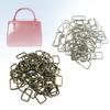 100Pcs Metal Rectangle Rings Webbing Rings Bag Strap Connectors for Bag Making Dog Leashes Pet Collar Backpacks Strap