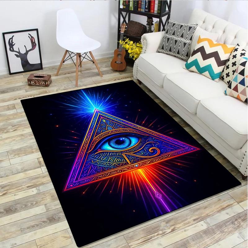 1Pc Freemason Print Rug - home decoration Carpet For Living Room Bedroom Flooring Computer Chair Area Rug
