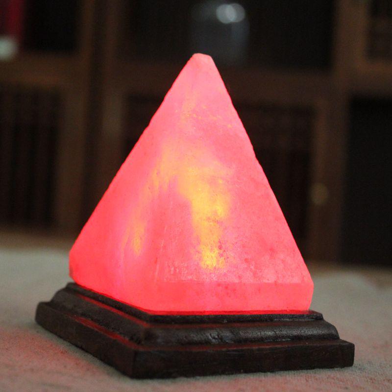 Светодиодный USB ночник-пирамида из гималайской соли - Хрустальная лампа для атмосферы, Китайский стиль