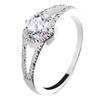 European & American OL Romantic Heart-Shaped Diamond Love Wedding Ring