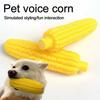 Латексные желтые игрушки в форме кукурузы для маленьких собак, звучащие, устойчивые к укусам, скрежещущие, скука, чистка зубов для собак, дразнящие, облегчающие чистку зубов