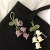 Цветы крючком Ручная работа Вязаный брелок Ландыш Ручное плетение Подвеска-цветок Ландыш Брелок для ключей