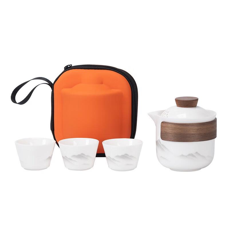 Shangqi Ceramic Portable Kung Fu Travel Tea Set