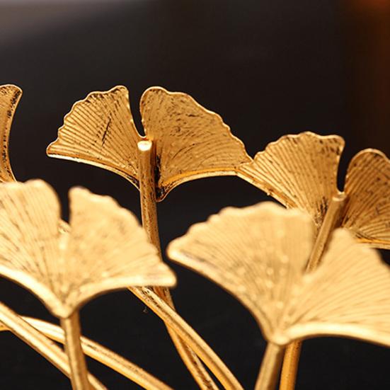 Ginkgo Vertical Napkin Holder Rustic Ginkgo Leaves Napkin Storage Holder Metal Paper Towel Dispenser Kitchen Tabletop Decorative Organizer