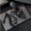 Fashion High Heels Women Slippers Crystal Heeled Shoes 2025 New Elegant Sandals Designer Pointed Toe Pumps Summer Fashion Luxury Zapatos