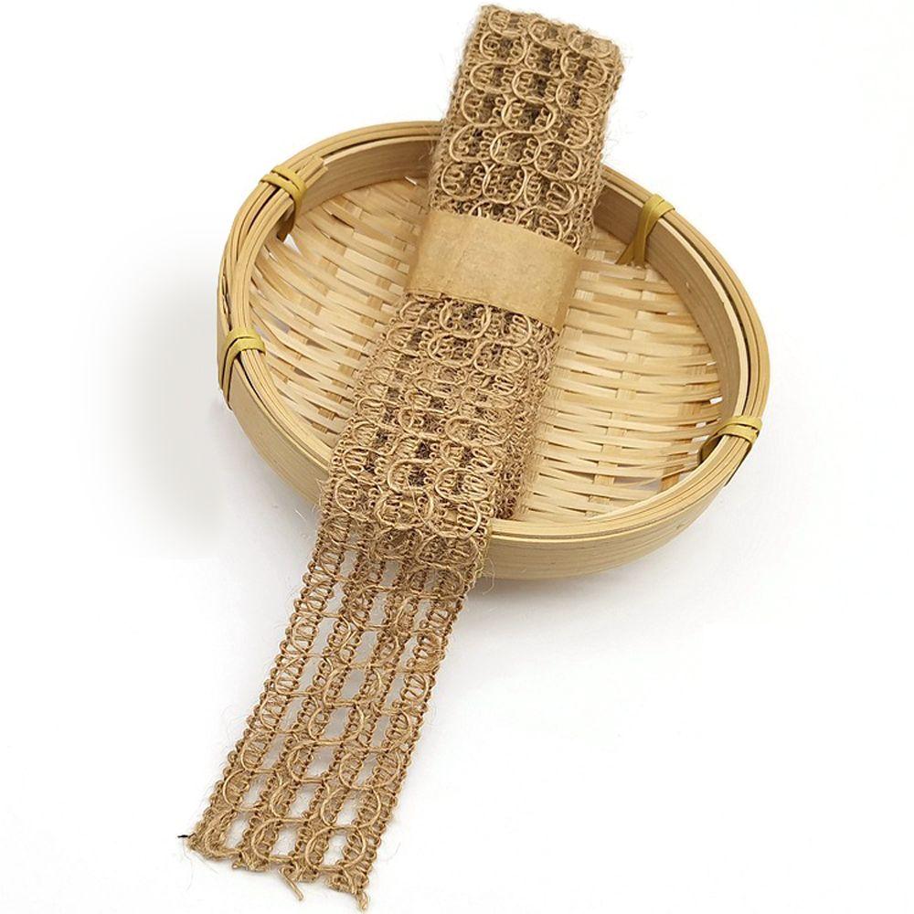 Woven DIY Scrapbook Home Ornament Lace Wedding Party Supplies Burlap Roll Jute Ribbon Hemp Rope