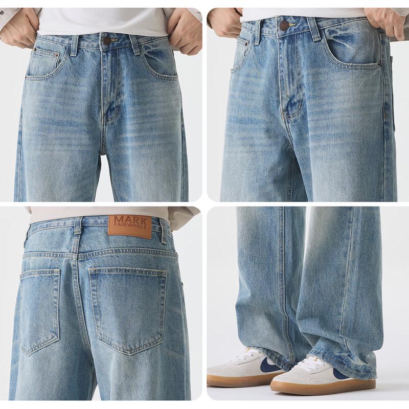 Мужские джинсы прямого кроя в американском ретро-стиле Mark Fairwhale