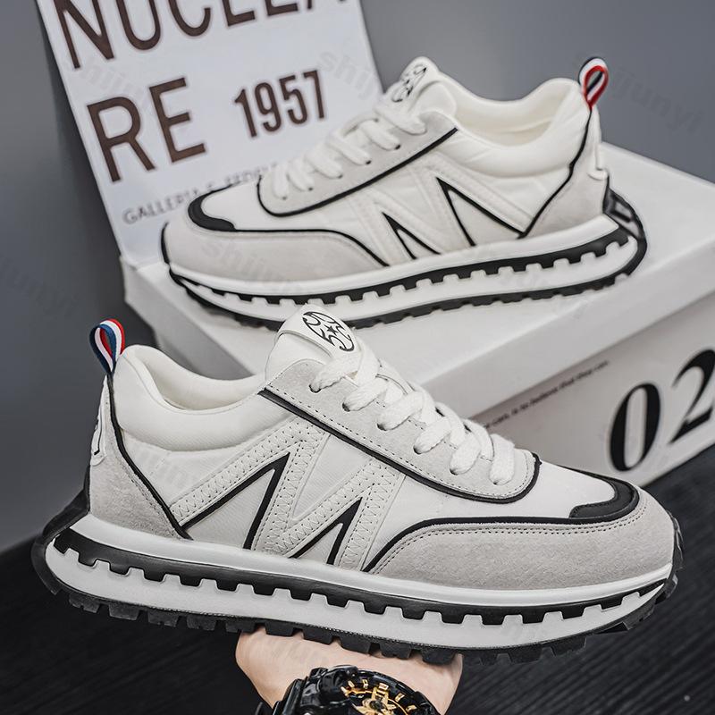 Модная нишевая дизайнерская повседневная обувь с низким верхом для мужчин 2025 Осенний модный тренд Универсальные удобные кроссовки на толстой подошве