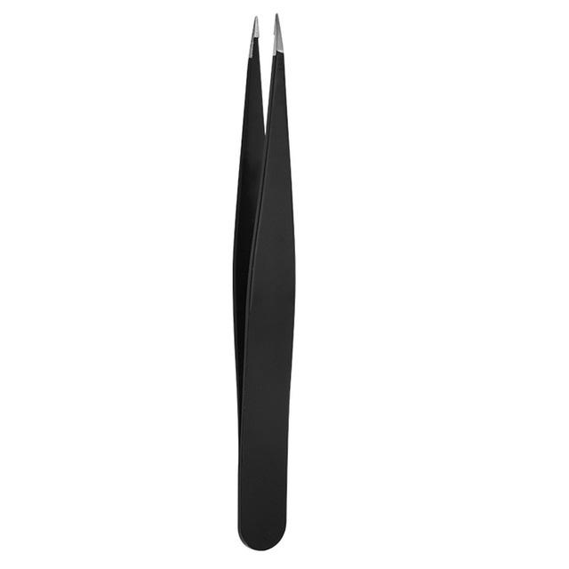 Anti-static Stainless Steel Tweezers Maintenance Tools Industrial Precision Straight Tweezers Repair Tool for Eyebrow